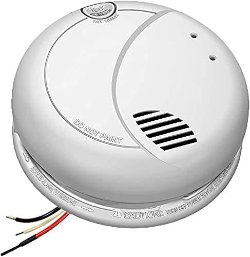 ZEUS CCTV 1080P HD Smoke Detector WiFi Camera Wi-Fi Mobile Wireless IP Cam (120V AC Connector - 32GB SD Included)