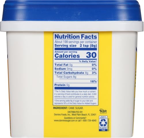 Domino® Sugar 3.5 lb Easy Baking Tub, Premium Pure Cane Granulated Sugar