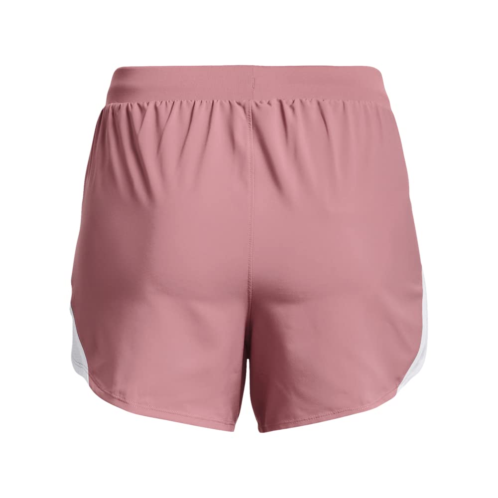 Under Armour Women's Fly by 2.0 Running Shorts, (697) Pink Elixir/White/Reflective, Small