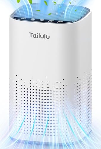 Air Purifiers for Home Large Room up to 1500ft²,Tailulu H13 True HEPA Air Cleaner with 360°Air Inlet, 15dB Air Purifier for Bedroom with Sleep Mode,Speed Control,Timer, for Odor Dust Smoke AP100