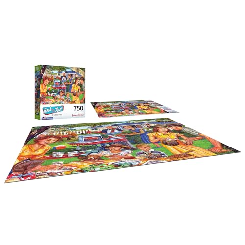 RoseArt - Back to The Past - Backyard BBQ - 750 Piece Jigsaw Puzzle for Adults