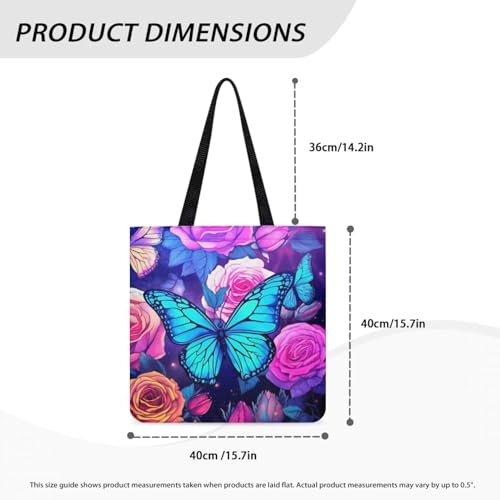 Upetstory Galaxy Wolf Tote Handbag Foldable Shopping Bag Reusable Grocery Bags Home Kitchen Storage Pouch for Shopping Travel Outdoors Beach