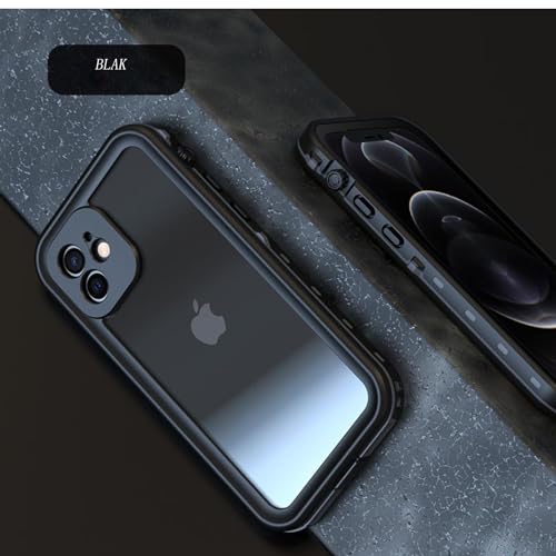 JoniSerl for iPhone 15 Case Waterproof,Shockproof Dustproof IP68 Waterproof iPhone 15 Case Built-in Screen Protector Charging Magnetic Ring for iPhone 15 Case Cover Black