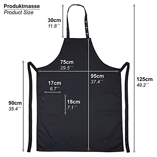 EXPRESS-STICKEREI DAD THE GRILL LEGEND Cool Apron for Grill Master Dad | Adjustable Grilling Apron with neck strap | Apron with Pocket | Kitchen Gifts for Dad, Fathers day, birthday