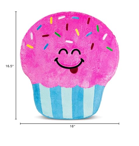 Good Banana Cupcake Floor Floatie, Kids’ Round Floor Pillow Seating, Soft Comfortable Cushion, Inflatable Seat,Fun & Colorful Decor for Bedroom, Playroom, Reading Nook,Living Room & Dorm Room, Multi