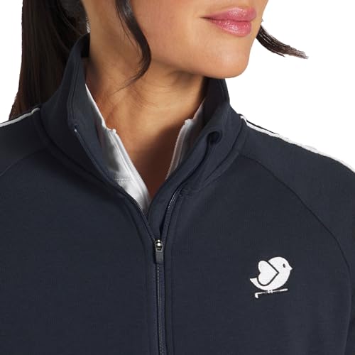 Puma Golf Women's Birdie Track Jacket, DEEP Navy-White Glow