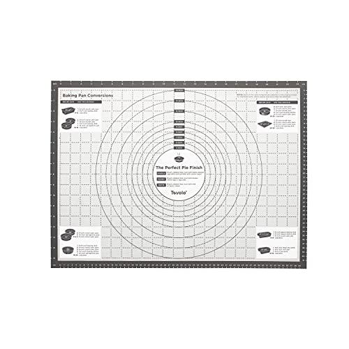 Tovolo Pro-Grade Sil Pastry Mat w/Reference Marks for Baking, Food and Meal Prep, Cooking and More 25" x 18"