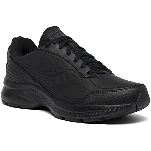 Saucony mens Omni Wlk Walking Shoes, Black, 10.5 US