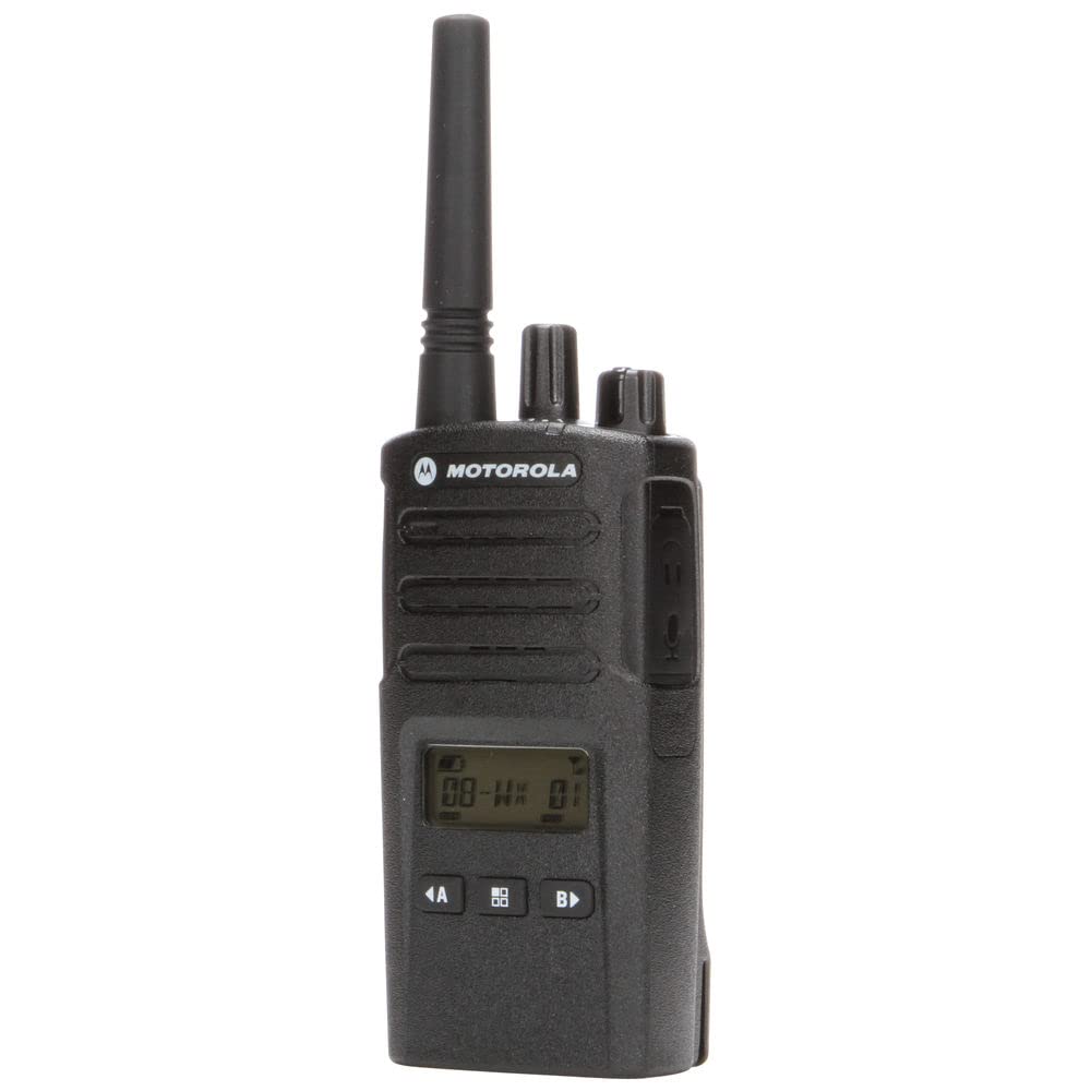 Motorola RMU2080d On-Site 2-Way Business Radio with Display (RMU2080D) + Mic Sanitizer Spray + Microfiber Cloth - Base Bundle