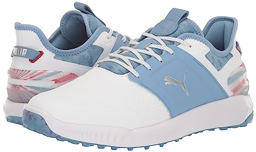 Puma Golf NA Men's Ignite Elevate Volition Sneaker, Puma White-Allure, 7