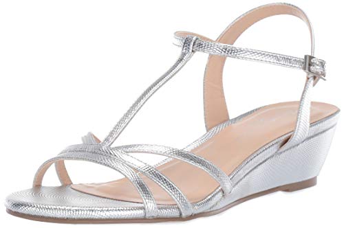 Paradox London Pink Women's Tessa Wedge Sandal, Champagne, 8.5