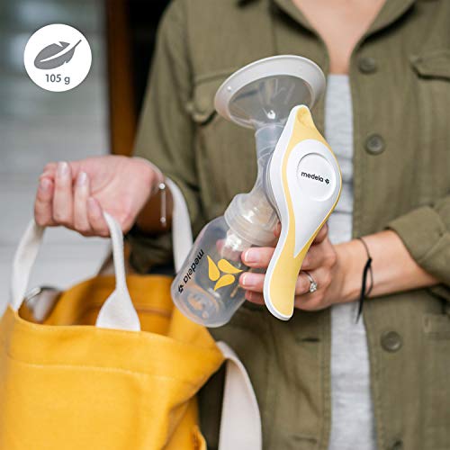 Medela Manual breast pump with Flex Shields Harmony Single Hand for More Comfort and Expressing More Milk