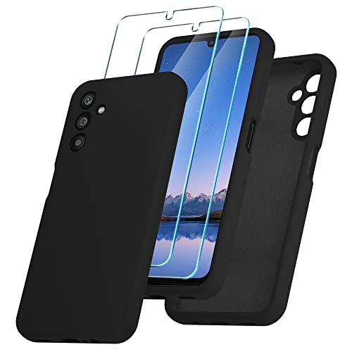 YENAPOON for Samsung Galaxy S24 Case, Silicone Phone Case with 1 Screen Protector, Soft Anti-Scratch Microfiber Lining, Full Body Shockproof Slim Cover Support Wireless Charging, Yellow