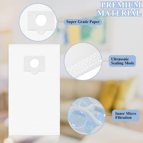Improvedhand Replacement Type Q/C 53292 Cloth Vacuum Bags Fit for Ken-more 5055, 50557, 50558, 20-53292, 53291, 200 series, 400 series, 600 series, 700 series, 800 series Canister Vacuum Cleaner