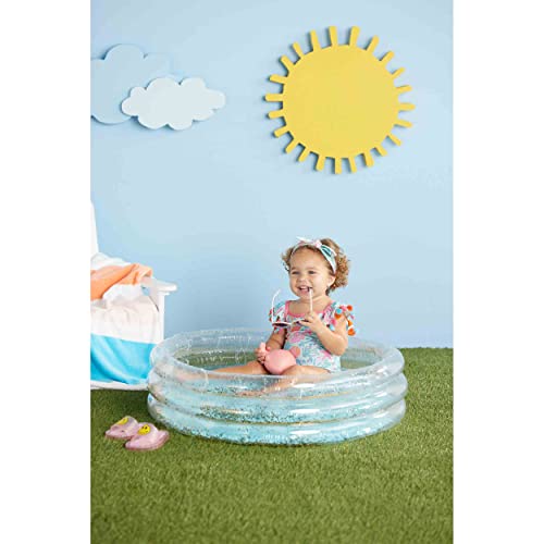Mud Pie Girls Swimsuit & Headband Set, Multi-Floral, 3T