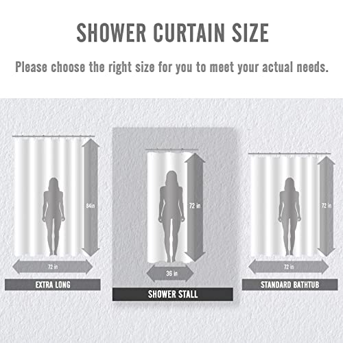 BBiggood Brown Shower Curtain, Waffle Weave Shower Curtain for Bathroom Set with Hooks, Waterproof Luxury Hotel Spa Style Decor, Machine Washable, 72"x72"
