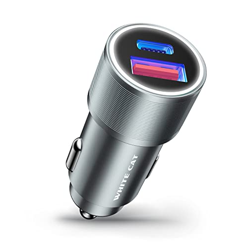 USB C Car Charger 38W Car Charger Adapter Fast Charging,Type C Car Charger Apple Car Charger with 3.3ft Type C to Lightning Cable for iPhone 14/14 Pro/14 Pro Max/14 Plus/13/12/11/XS/XS Max/XR/X