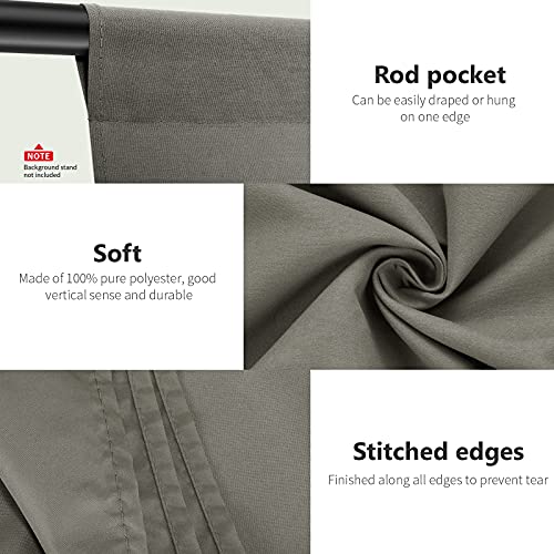 NEEWER 6x9 feet/1.8x2.8m Photo Studio 100% Pure Polyester Collapsible Backdrop Background for Photography, Video and Television (Backdrop ONLY) - Grey
