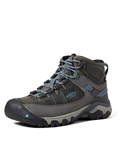 KEEN Women's Targhee 3 Mid Height Waterproof Hiking Boots, Weiss/Boysenberry, 11