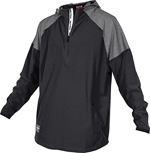 Rawlings Men's Standard Adult Color Sync Long Sleeve Jacket, Small, Black