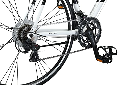 Schwinn Phocus 1400 Adult Road Bike, Mens and Womens, 14-Speed Drivetrain, 43cm Aluminum Frame, 700c Wheels, Drop Bar Handlebars, Teal
