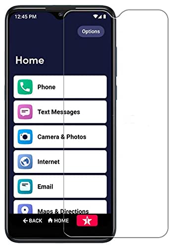 Nakedcellphone 2x Tempered Glass for Jitterbug Smart3 Phone, 9H Hard Clear Screen Protector Guard [Scratch/Crack Saver] for Jitterbug Smart 3 (2021) for Seniors (aka Lively Smart) - Twin Pack