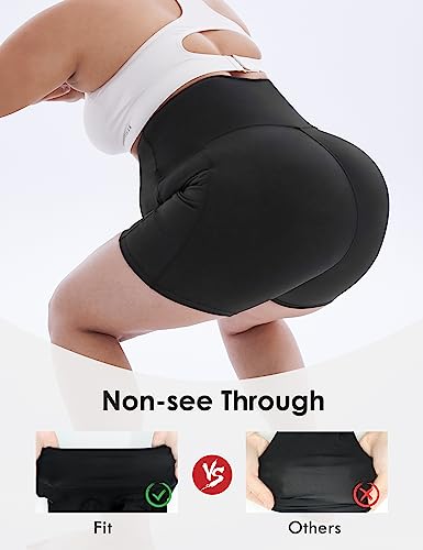 HOFISH Women's Maternity Yoga Shorts Over The Belly Summer Active Workout Running Pants Pockets MorandiGrey M