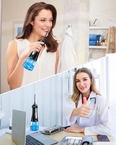 Travel Water Flosser Cordless for Teeth: Adults Dental Oral Irrigator for Braces Portable Flossers Cleaning Picks