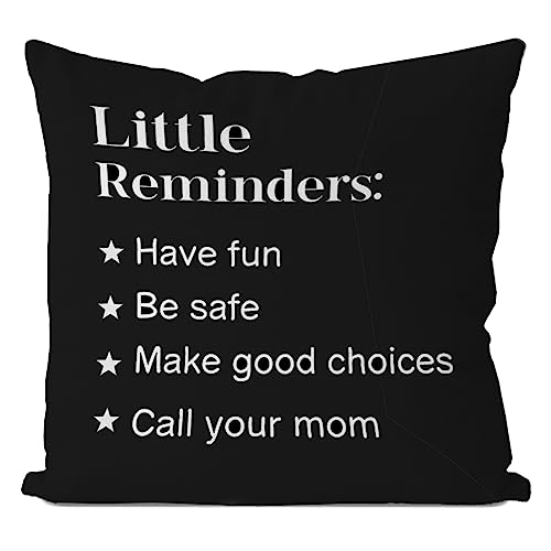 IWXYI Call Your Mom Pillow Covers,Funny Call Your Mom Throw Pillows Covers,Home Dorm Pillows Covers 18x18,Freshman Gift,Graduation Gifts,College Dorm Decor(Blue)