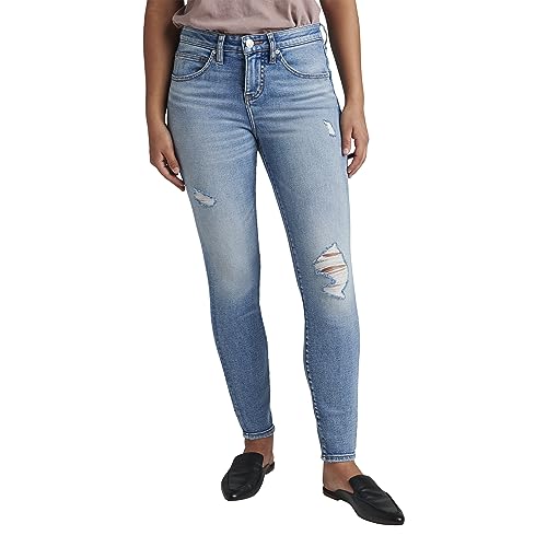 JAG Jeans Women's Cecilia Mid Rise Skinny Jeans, Night Breeze EDK413, 16