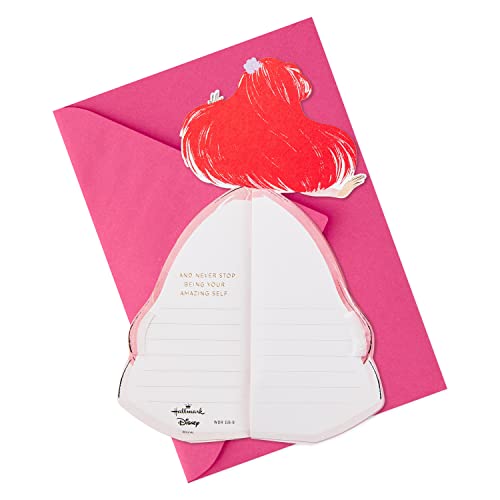 Hallmark Paper Wonder Little Mermaid Pop Up Birthday Card, Encouragement Card, All Occasion Card (Honeycomb Ariel)