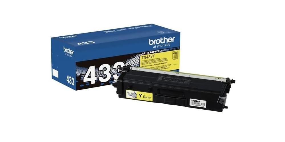 Brother TN433C, TN433M, TN433Y (TN-433C, TN-433M, TN-433Y) Cyan, Magenta and Yellow Color Toner Cartridge Set