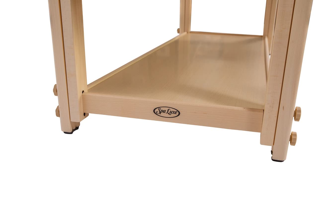 Spa Luxe - Deluxe Stationary Spa Table (Includes Headrest & Arm Rests)