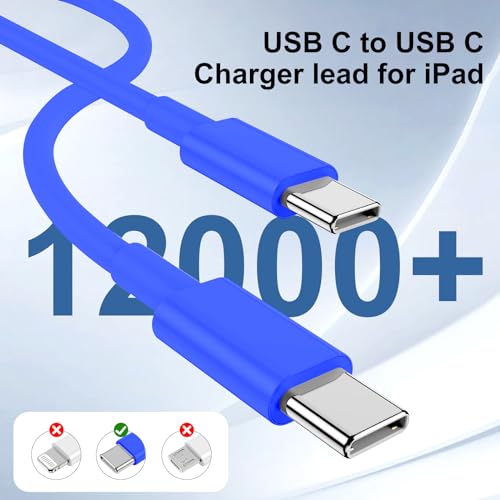 iPhone 15 Charger 10 Ft with 20w USB C Charger Block,2-Pack 20W Fast Wall Charger for 15/15 Pro/Pro Max/iPad Pro AirPods/Samsung and More, with 3 Pack 10ft USB-C Cable