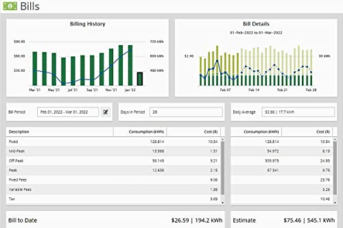 Eyedro Home Energy Monitor - Solar Energy/Net Metering - Save on Electricity - Bills & Reports - Real-Time Electricity Data & History - EYEDRO-HOME Ethernet or WiFi Connect (2.4 GHz)