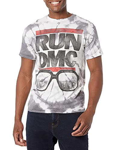 Bravado Unisex-Adult Standard Run DMC Glass NY TIE DYE TEE, Small