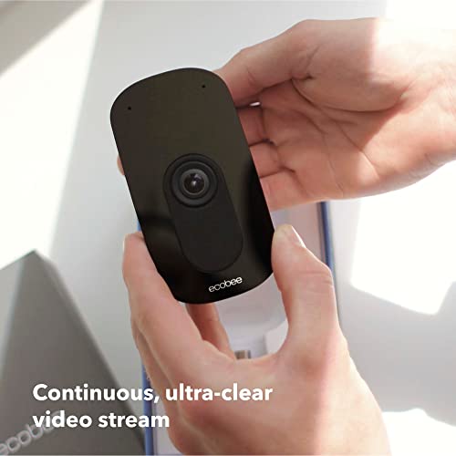 ecobee Smart Video Doorbell Camera (Wired) - with Industry Leading HD Camera, Smart Security, Night Vision, Person and Package Sensors, 2-Way Talk, and Video & Snapshot Recording