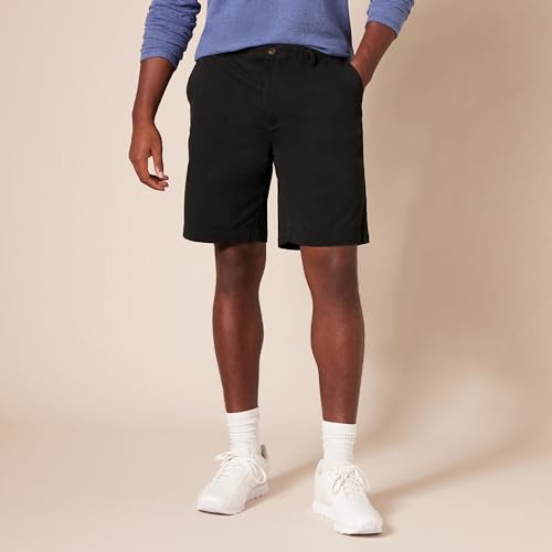 Amazon Essentials Men's Classic-Fit 9" Chino Short, Light Brown, 29