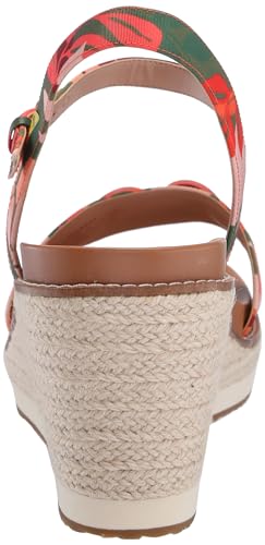 Cole Haan Women's Cloudfeel Espadrille Link Wedge Sandal, Brown, 10