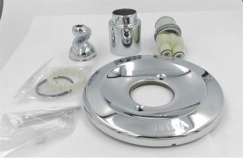 Delta Windemere 14 Series Single-Function Valve Trim Kit, Chrome Handle Set for Shower Faucet System, Chrome BT14096 (Valve Not Included)