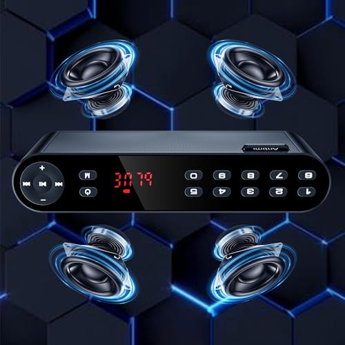 Antimi Bluetooth Speaker,FM Radio Player,MP3 Player Stereo Portable Wireless Speaker Drivers with HD Sound, Built-in Microphone, High Definition Audio and Enhanced Bass(Black) (Pink)