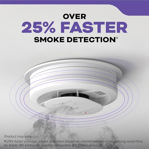 Kidde Hardwired Smoke & Carbon Monoxide Detector, AA Battery Backup Smoke Alarm, Interconnectable, LED Warning Light Indicators, Meets New UL Standard