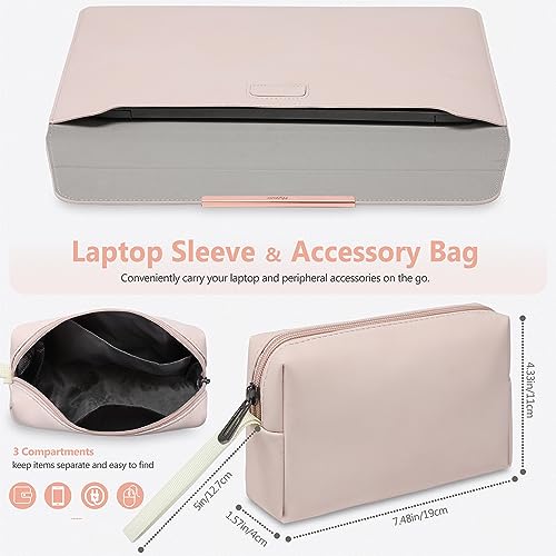 HYZUO 13.3-14 Inch Laptop Sleeve Case with Stand for MacBook Pro 14 M4/M3/M2/M1 2025-2021, MacBook Air/Pro 13.3, 13.8/13.5 Surface Laptop, HP Spectre X360 13/14, Space Gray(Smiley)