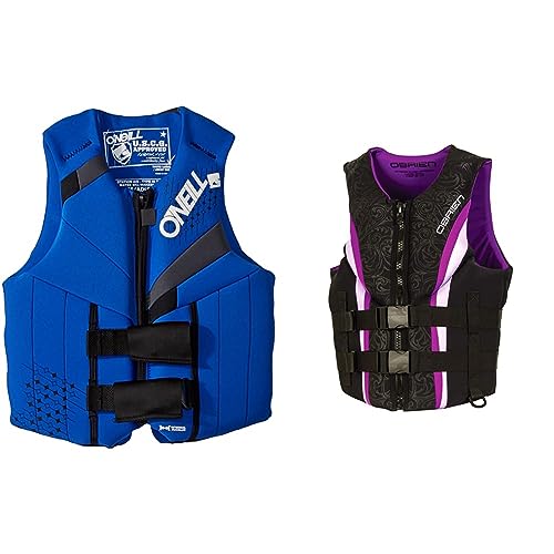 O'Neill Teen Reactor USCG Life Vest, Pacific/Coal/Black, 1SZ