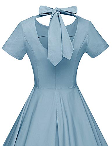 GownTown Womens 1950s Vintage Retro Party Swing Pocket Rockabillty Stretchy Dress