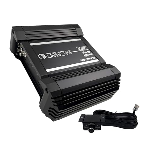 Orion XTR Series XTR1000.4 High Power Class A/B 4-Channel Amplifier - 1000W RMS, 2/4 Ohm Stable, High/Low Pass Crossover, Bass Boost Control, MOSFET Power Supply, Bass Knob Included, Made in Korea