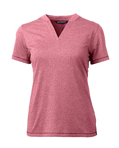 Cutter & Buck Forge Stretch Womens Blade Top, Cardinal Red Heather, S