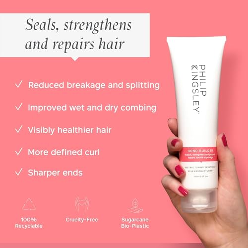 PHILIP KINGSLEY Bond Builder Restructuring Hair Repair Treatment Mask for Damaged Hair, Breakage, Split Ends, Bleached, Colored, Strengthens and Protects, 5.07 oz