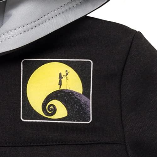 Disney Nightmare Before Christmas Jack Skellington Toddler Boys Fleece Half Zip Hoodie Black 2T