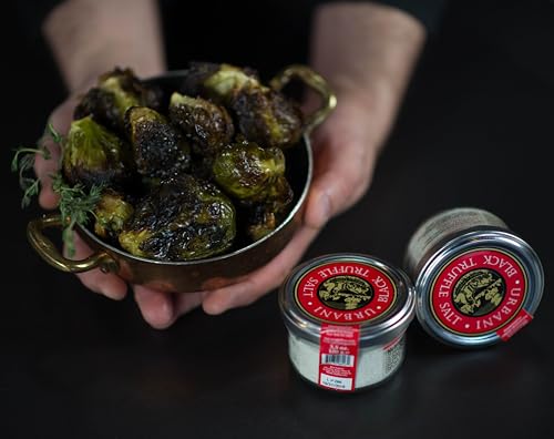 Urbani Truffles Black Truffle Salt 3.5 Oz - Truffle Seasoning Made with Guérande Sea Salt and Infused with Real Truffles, Gourmet Seasoning for Cooking, Grilling, Finishing, and Snacks, All-Natural